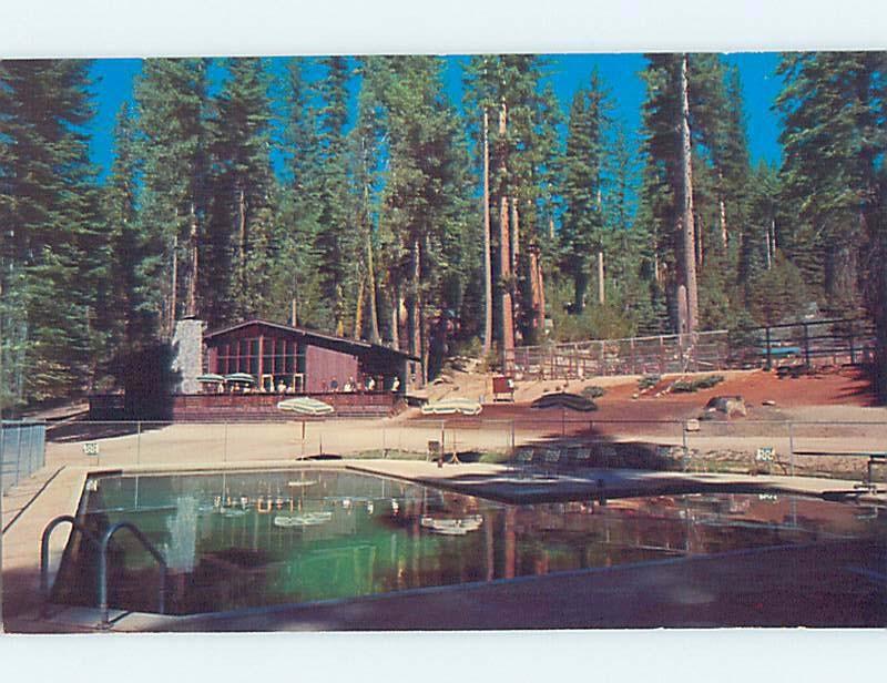 Unused Pre-1980 CAMP SCENE Pinecrest - Near Sonora & Twain Harte CA c3583