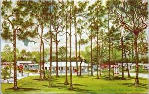 1950s Page Mobile Village Fort Myers FL A/S Alice Johnson Postcard