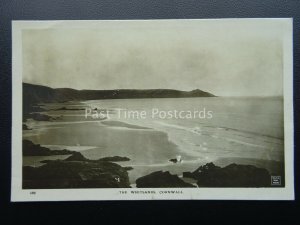 Cornwall THE WHITSANDS - Old RP Postcard by W.B.P. 180