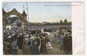 Fair Grounds Entrance Cold Springs Park Rochester New Hampshire 1905c postcard