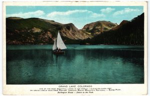 13968 Grand Lake Colorado, Rocky Mountain National Park, Burlington Route