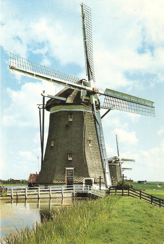 Windmills Set containing six (6) nice modern photo  postcards