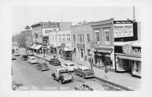 J80/ Prince Albert Sask. Canada RPPC Postcard c1940s Central Ave Stores 5