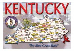 KY - Kentucky Map & Highlights   (continental size)