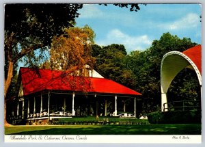 Pavilion And Bandstand, Montebello Park, St Catharines Ontario, Chrome Postcard