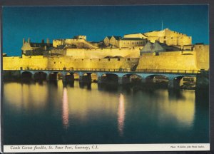 Channel Islands Postcard- Castle Cornet Floodlit, St Peter Port, Guernsey RR4631