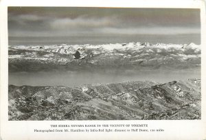 Infra-Red Light RPPC Postcard Sierra Nevada And Yosemite Half Dome 1950's