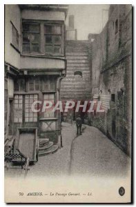 Old Postcard Amiens Gossart Passage