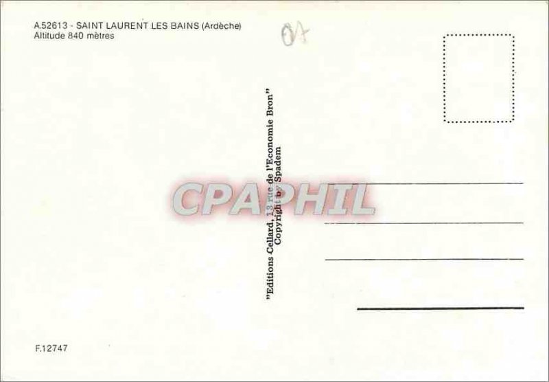 Postcard Modern Saint Laurent les Bains Ardeche