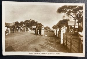 Mint Aden Real Picture Postcard Sheik Othman Where The gardens Are