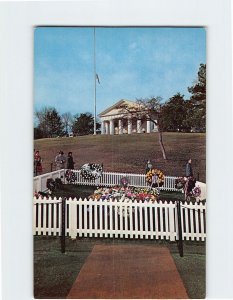 Postcard Grave of John F. Kennedy, Arlington National Cemetery, Arlington, VA