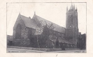 St Saviours Church Lambert Road Brixton Antique Plain Back Worn Postcard
