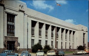 Knoxville Tennessee TN Court House Post Office VW Bug 1950s-60s Postcard