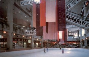 Fort Worth Texas One Tandy Center Ice Skating Shops c1950-60s Vintage Postcard