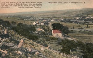 Vintage Postcard 1910's Gaspereau Valley Land of Evangeline Nova Scotia Canada