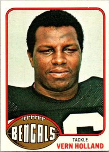 1976 Topps Football Card Vern Holland Cincinnati Bengals sk4285