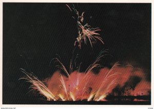 VICTORIA, British Columbia, 1950-1960s; French Fireworks At Butchart Gardens