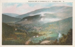 Morning Mist At Phoenicia, N. Y., Catskill Mts.