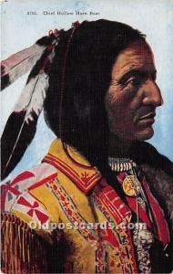 Chief Hollow Horn Bear Indian Postcard