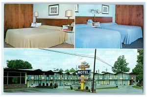 c1960's Americana Motel And Clara's Restaurant McMinnville Tennessee TN Postcard