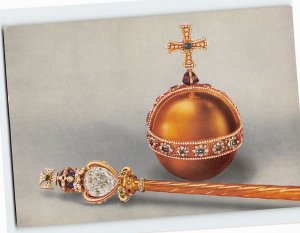 Postcard The Sovereign's Orb And Head Of The Sovereign's Scepter With The Cross