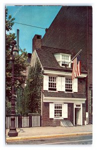 Betsy Ross House Philadelphia Pa. Pennsylvania c1957 Postcard