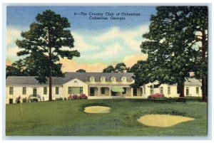 c1940's Country Club & Restaurant Of Columbus Entrance Columbus Georgia Postcard