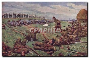 Old Postcard Militaria L & # 39abus white flag