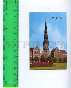 188874 USSR LATVIA RIGA church Old CALENDAR 1989 year