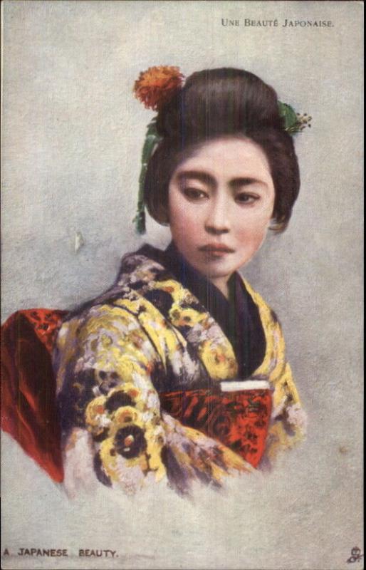 Beautiful Japanese Geisha Woman TUCK #538 - French Issued c1910 Postcard