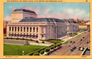 California San Francisco Civic Center War Memorial and Opera House