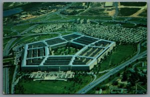 Postcard Arlington Virginia c1960s Aerial View Of The Pentagon