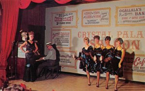 CRYSTAL PALACE REVUE Can-Can Girls Saloon Ogallala, NE c1960s Vintage Postcard
