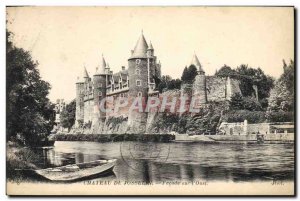 Old Postcard Chateau de Josselin Facade on & # 39Oust