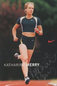 Katharine Merry 2001 Fastest Woman In The World Hand Signed Photo