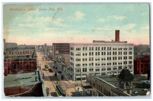 1912 Washington Street Exterior Building Green Bay Wisconsin WI Vintage Postcard