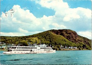 CONTINENTAL SIZE POSTCARD M.S. DRACHENFELS AN DER ERPELER LEY GERMANY