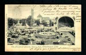 PX1d Chautauqua Lake, 1905 Panorama Amusement Grounds, Celoron Park Band Stand