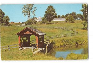 Wilmington Vermont VT Vintage Postcard One of the Smallest Covered Bridges