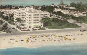 Ft. Fort Lauderdale FL Trade Winds Hotel NICE HAND COLORED Postcard