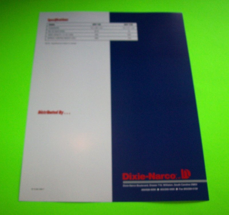 FLEX PAK 3000 By DIXIE-NARCO 1996 ORIG  SODA COLD DRINK VENDING MACHINE FLYER