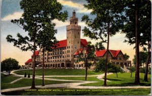 Linen Postcard Lookout Mountain Hotel in Chattanooga, Tennessee