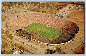 Ann Arbor Michigan MI Postcard Football Stadium University c1960 Vintage Antique