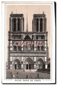 Old Postcard From Paris Notre Dame
