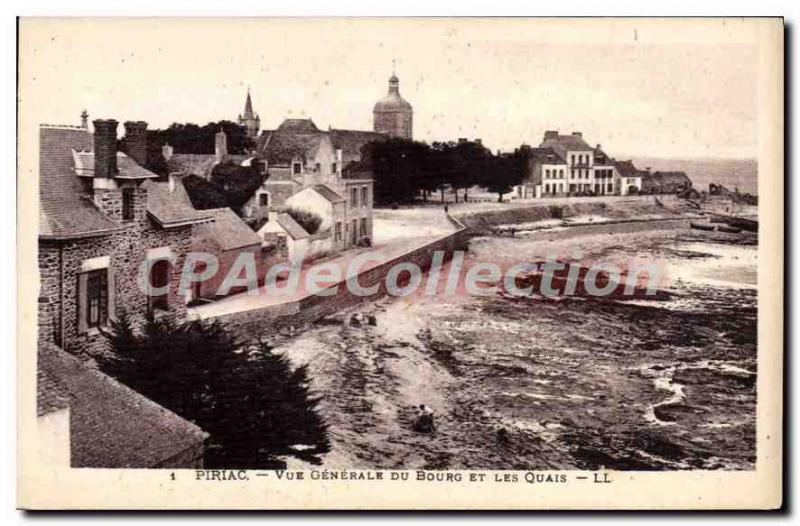 Postcard Old Piriac Vue Generale Du Bourg And Quays