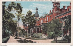 TAMPA, Florida, 1910-20s; Tampa Bay Hotel Entrance & Grounds