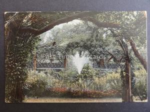 London Lambeth BRIXTON Brockwell Park FOUNTAIN in Ye Olde Garden c1905 R.F.H.