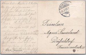 1907 Berlin Germany Siegessäule Victory Column Postcard RIXDORF Postmark H83