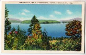 Lower Saranac Lake, Eagle Island, Adirondack Mts