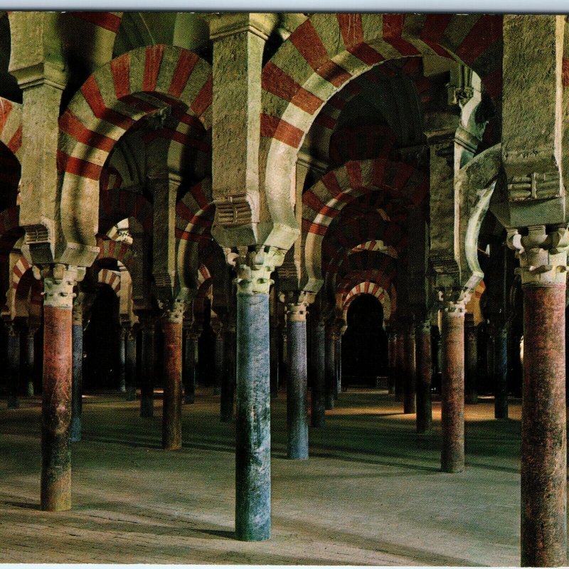 c1970s Cordoba, Spain Mosque Cathedral Interior Columns Ancient Stone 4x6 PC M6